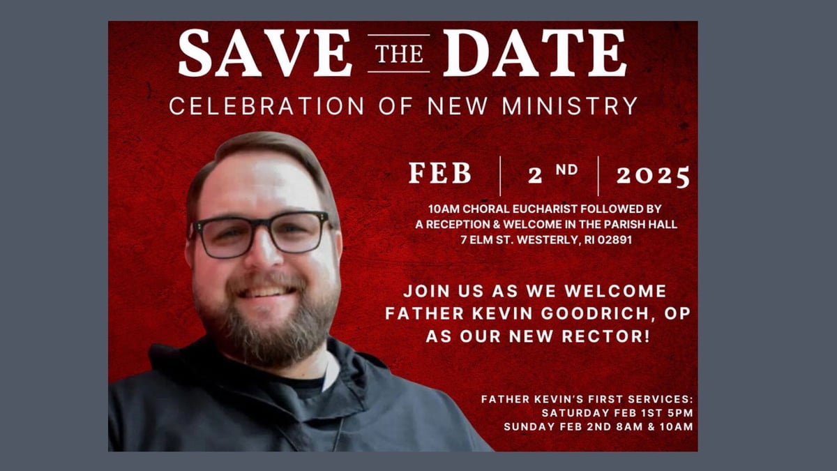 Father Kevin save the date (Calendar)